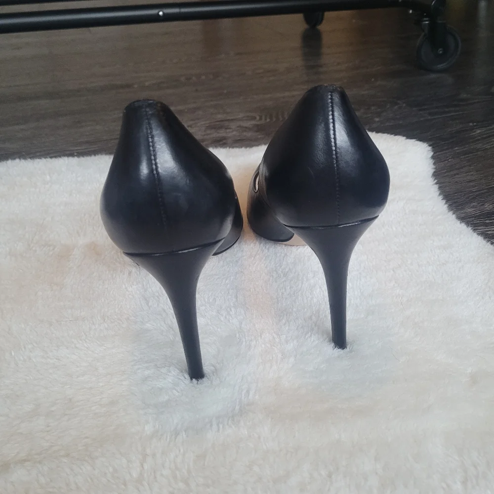 Stuart Weitzman Power 100 Stilettos In Black Size 9.5 - Picture 7 of 16
